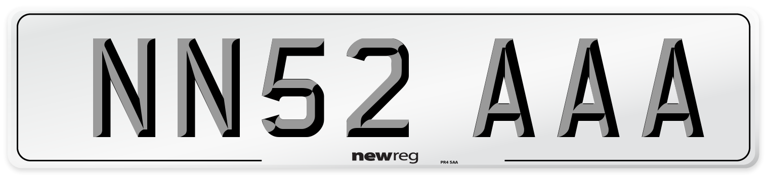 NN52 AAA Number Plate from New Reg